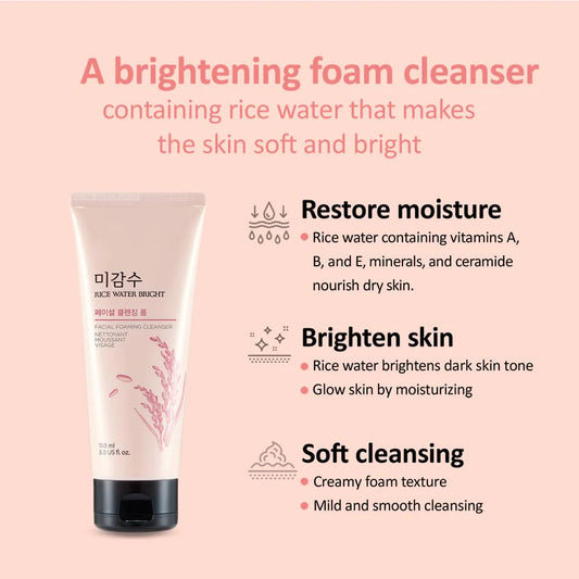 Rice Water Bright Facial Foaming Cleanser 150ml