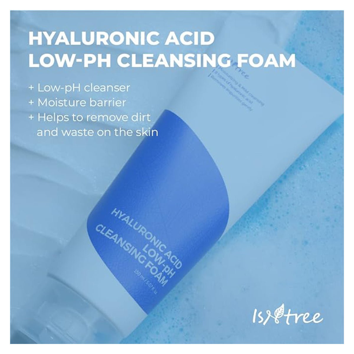 Isntree Hyaluronic Acid Low - Ph Cleansing Foam - Skin korea