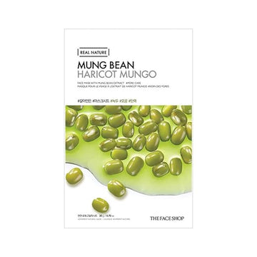 The Face Shop Real Nature Face Mask with Mung Bean Extract - Skin korea